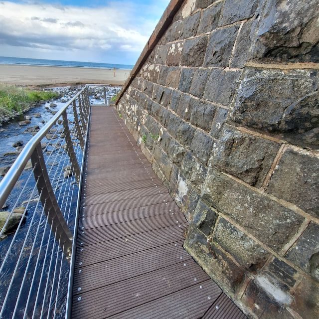 POLYplanks Ireland equestrian bridge at sunset